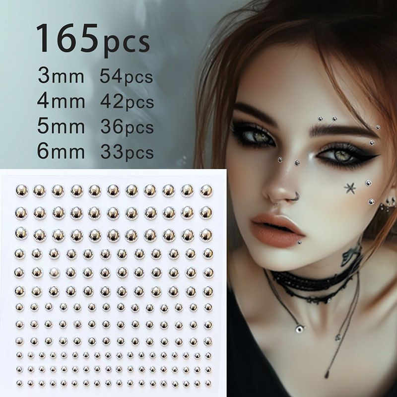 Body Jewelry Stickers - 3D Face Eyes Party Makeup Tattoo