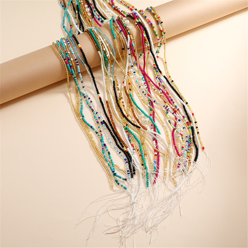 Body Jewelry Plus - Bohemian Colorful Beaded Waist Chain for