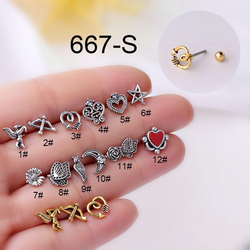 Body Jewelry Hot - Hot Vintage Cartilage Stud Conch Helix