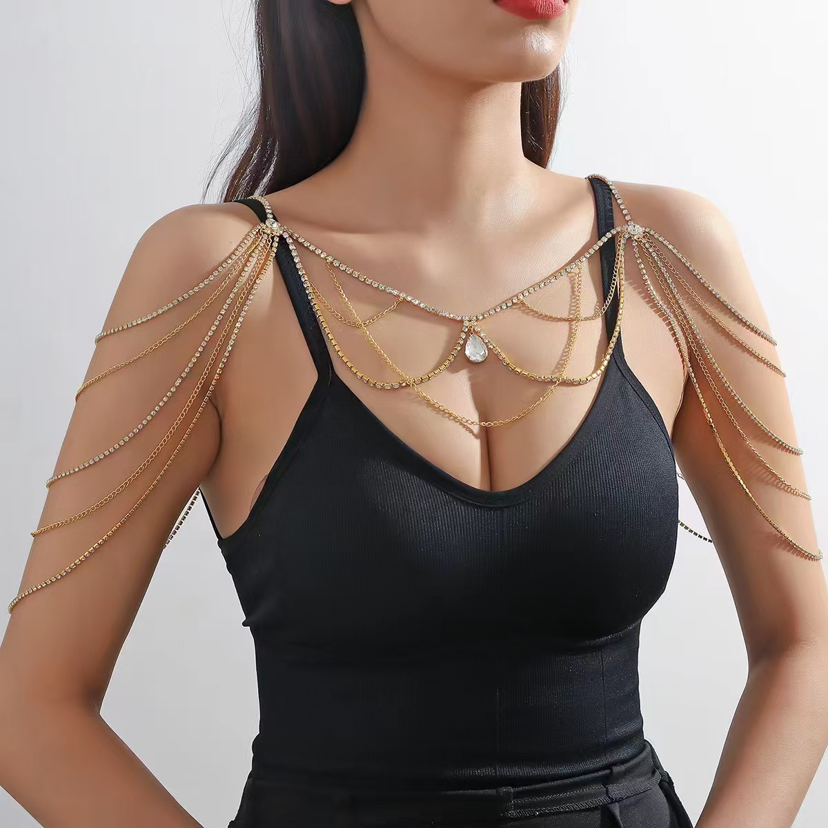 Body Jewelry Hot - Hot selling and explosive geometric rhinestone