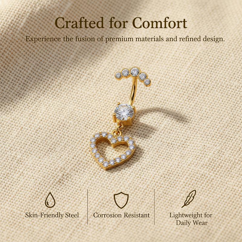 5 Pcs Fashion Rhinestones Bell - Body Jewelry Tunnels ulasan dan harga