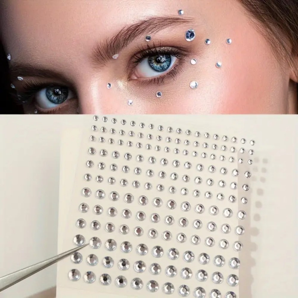165pcs Self-Adhesive Rhineston - Body Jewelry Stickers ulasan dan harga