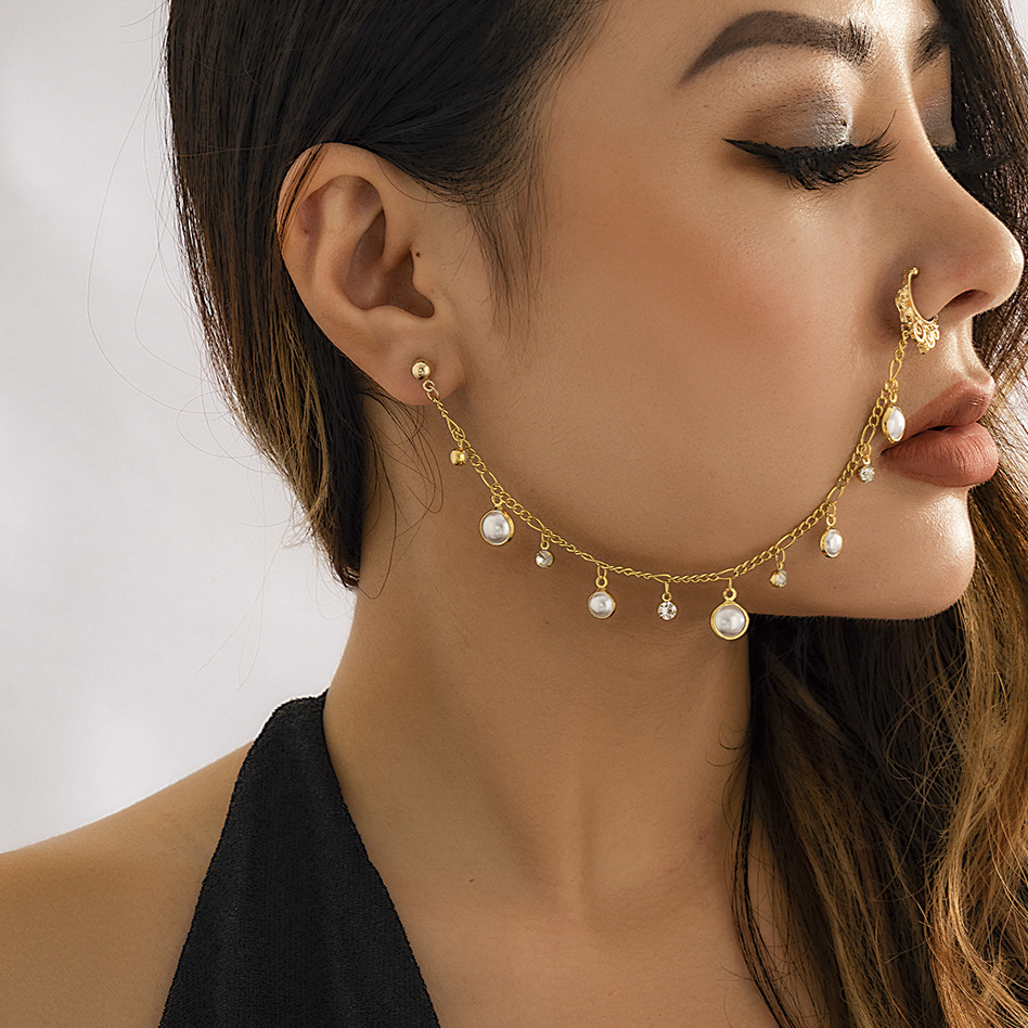 Indian Gold Color Pearl Butter - Body Jewelry Indian ulasan dan harga