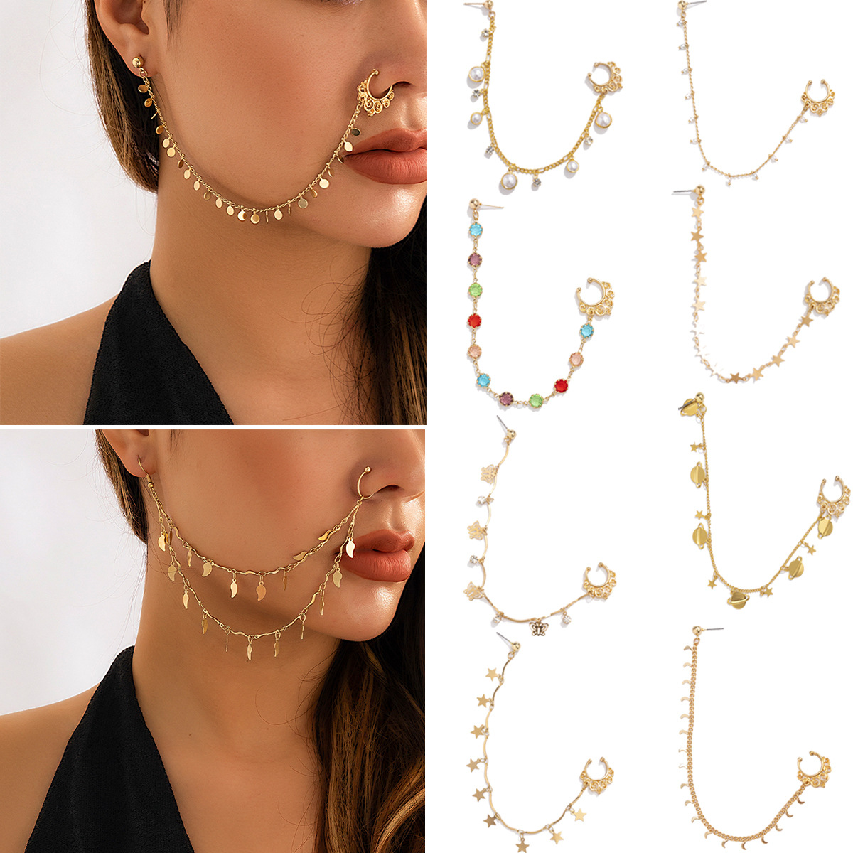 Indian Gold Color Pearl Butter - Body Jewelry Indian ulasan dan harga