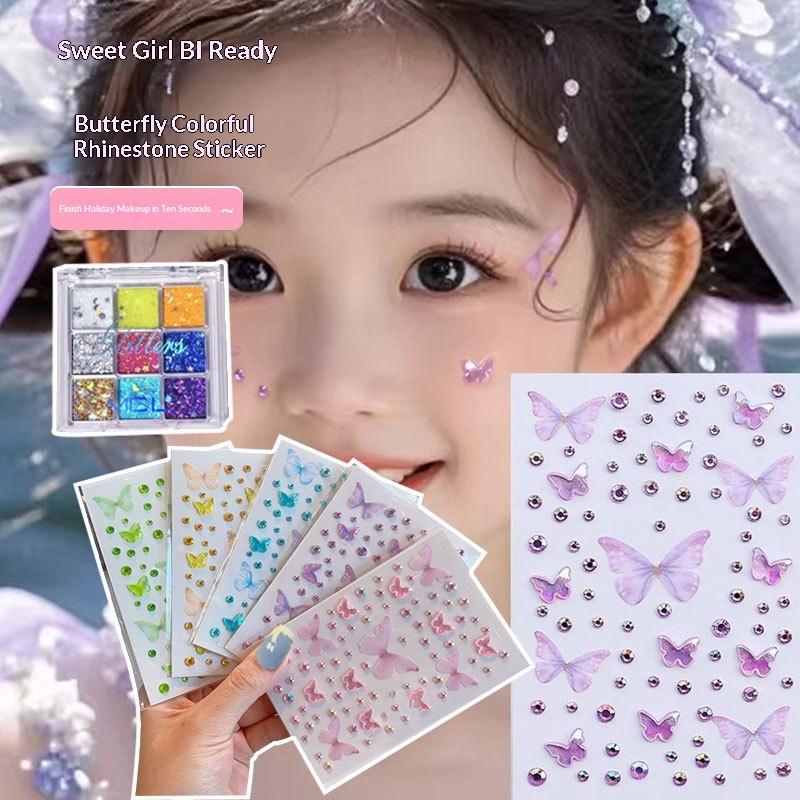 Face Painting Stickers For Kid - Body Jewelry Stickers ulasan dan harga
