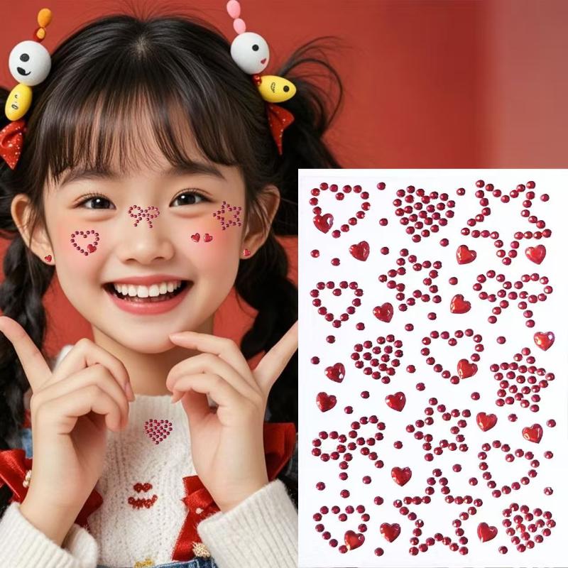 1 Sheet Colorful Self Adhesive - Body Jewelry Stickers ulasan dan harga