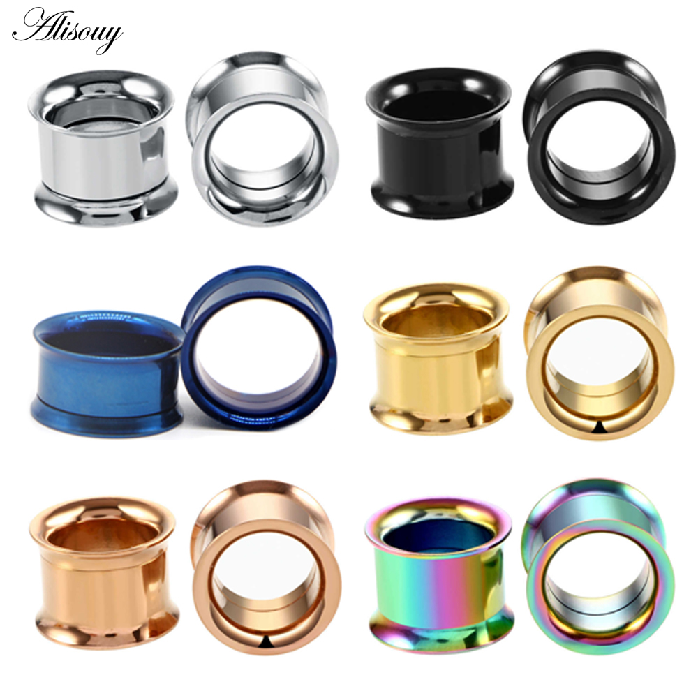 1pc 2mm-25mm Stainless Steel E - Body Jewelry Tunnels ulasan dan harga