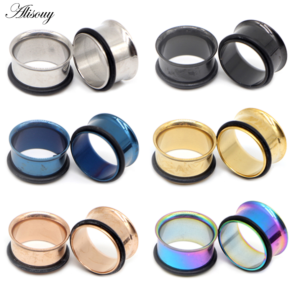 1pc 2mm-25mm Stainless Steel E - Body Jewelry Tunnels ulasan dan harga