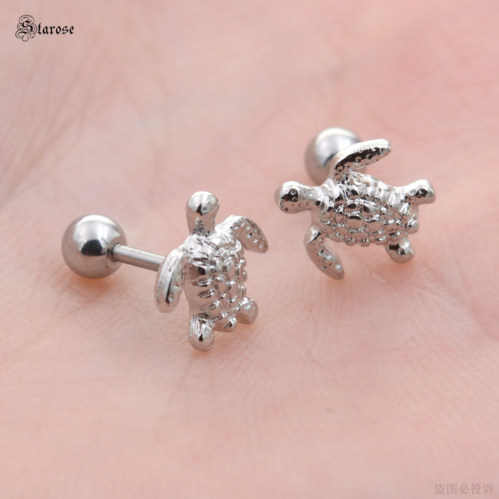 Starose 2 pcs 1.0x6mm Sea Turt - Body Jewelry Tunnels ulasan dan harga