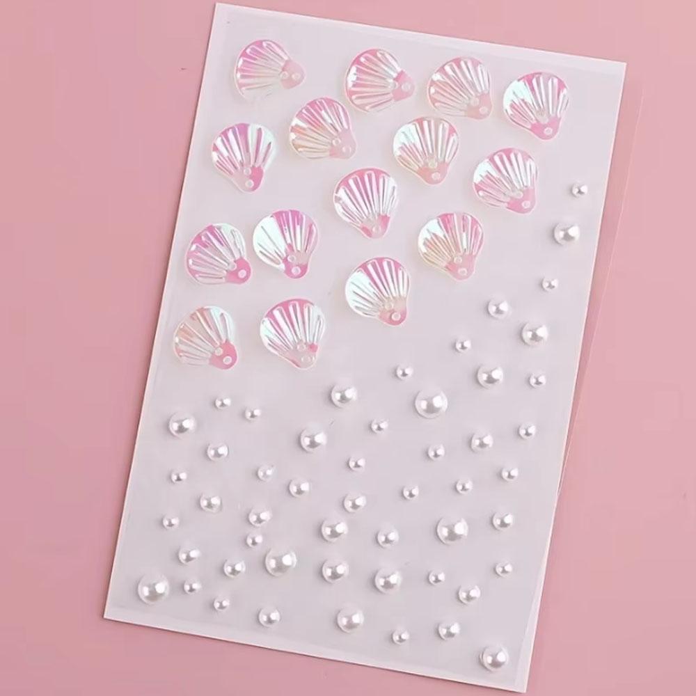 1Sheet Iridescent Shell Mixed  - Body Jewelry Stickers ulasan dan harga