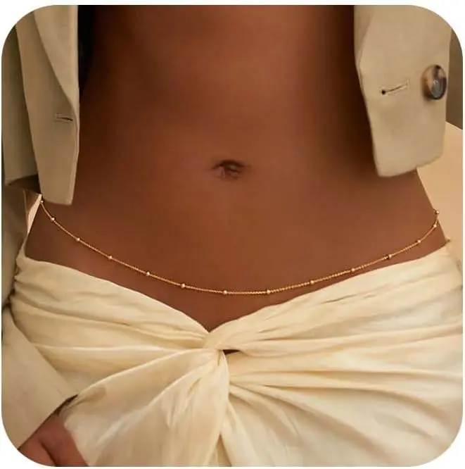 Adjustable Bikini Body Jewelry - Body Jewelry Gold ulasan dan harga
