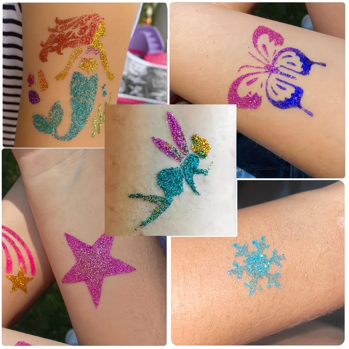 DIY Flash Tattoo 12 Colors of  - Body Jewelry Glue ulasan dan harga