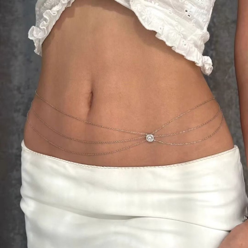 Summer  Hot Metal Waist Chain  - Body Jewelry Hot ulasan dan harga