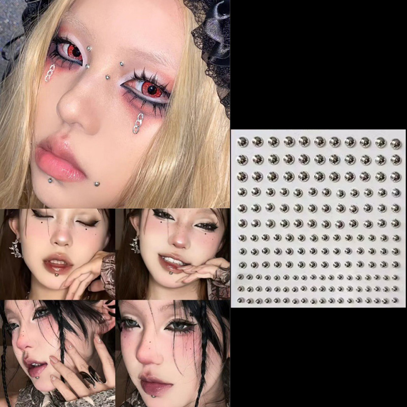 3D Face Eyes Party Makeup Tatt - Body Jewelry Stickers ulasan dan harga