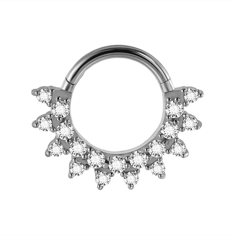 31BB Stylish Crystal Septum Ri - Body Jewelry Ear Piercing ulasan dan harga