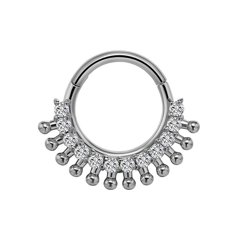31BB Stylish Crystal Septum Ri - Body Jewelry Ear Piercing ulasan dan harga
