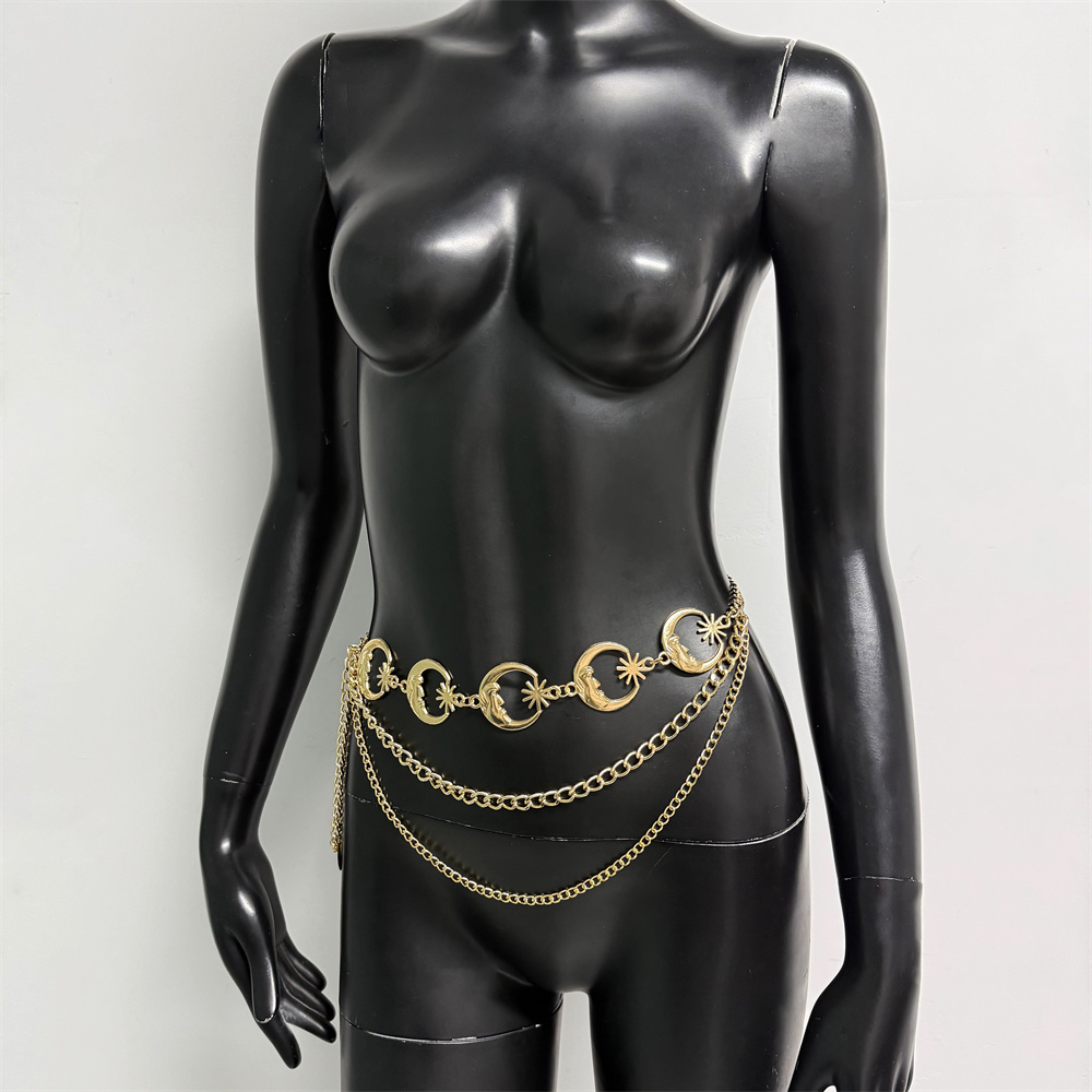 Sexy Gold Silver Moon Star Cha - Body Jewelry Hot ulasan dan harga