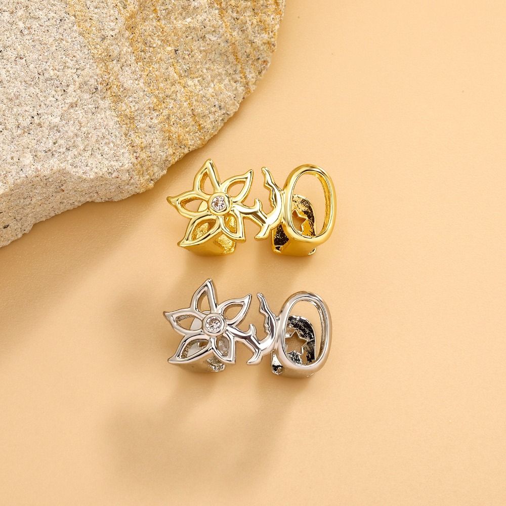 New Universal Hollow Flower To - Body Jewelry Tunnels ulasan dan harga