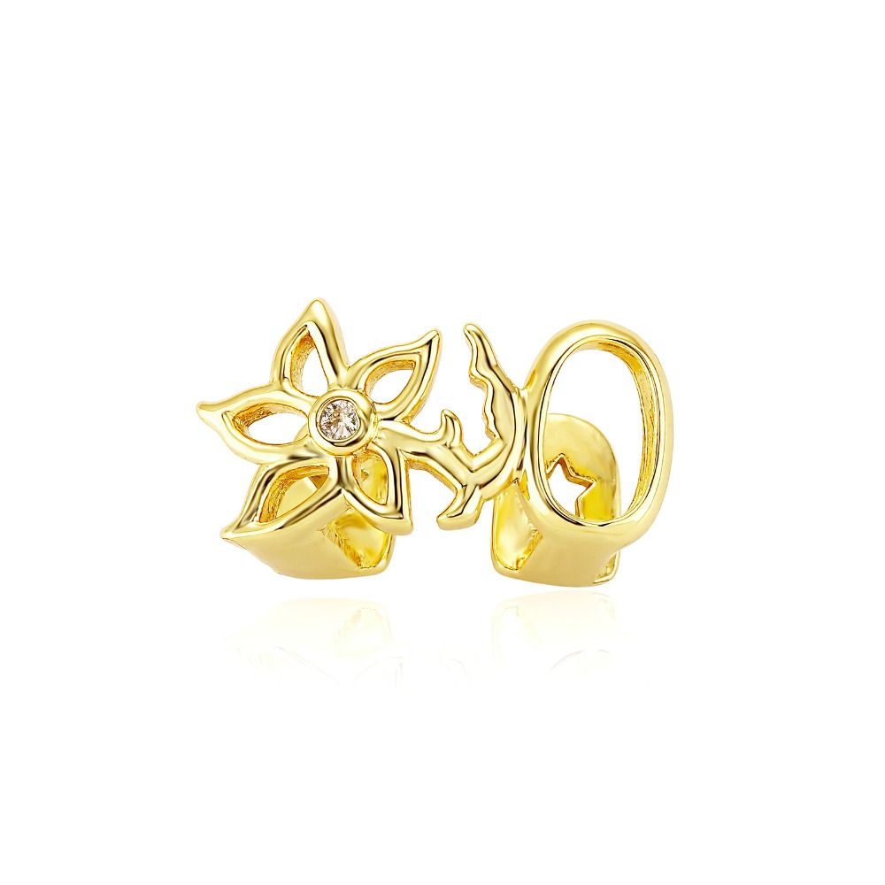 New Universal Hollow Flower To - Body Jewelry Tunnels ulasan dan harga