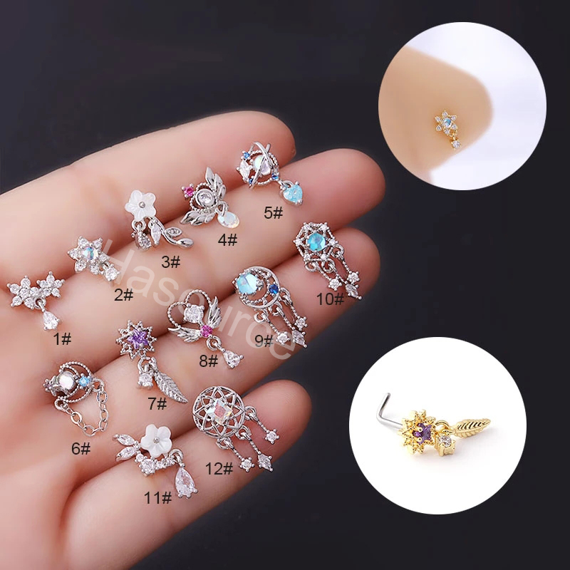 2022 New 1Pcs Fashion 316L Sur - Body Jewelry Indian ulasan dan harga
