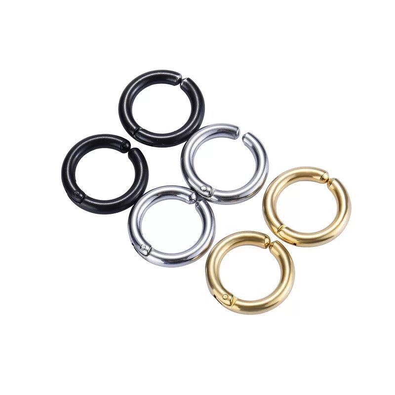 2/6Pcs Fake Huggie Hoop Earrin - Body Jewelry And Earrings ulasan dan harga