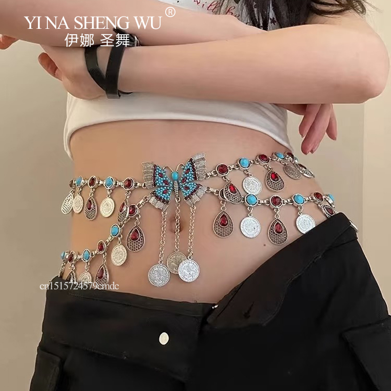Vintage Alloy Coins Long Tasse - Body Jewelry Indian ulasan dan harga