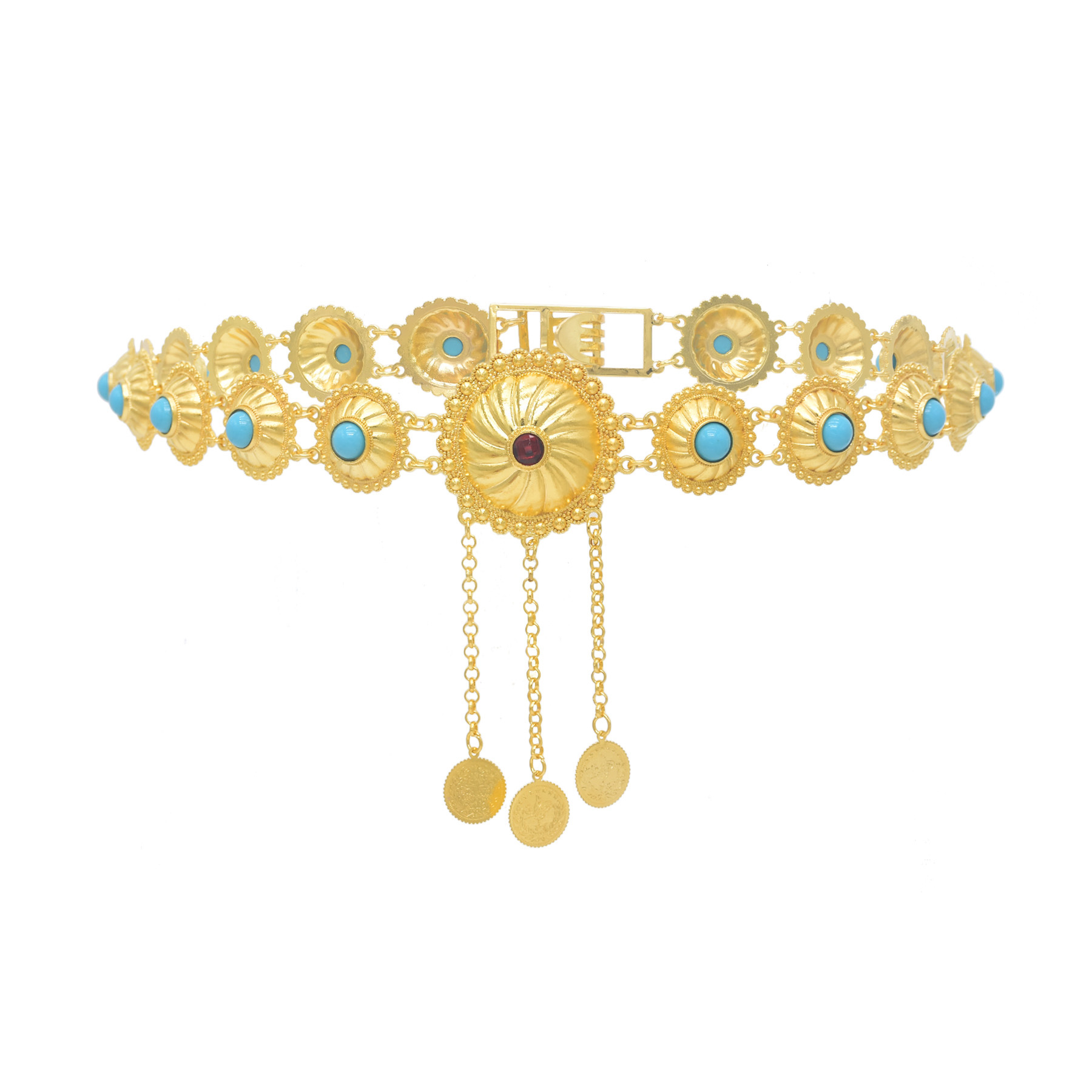 New Golden Hemispherical Inlai - Body Jewelry Dubai ulasan dan harga