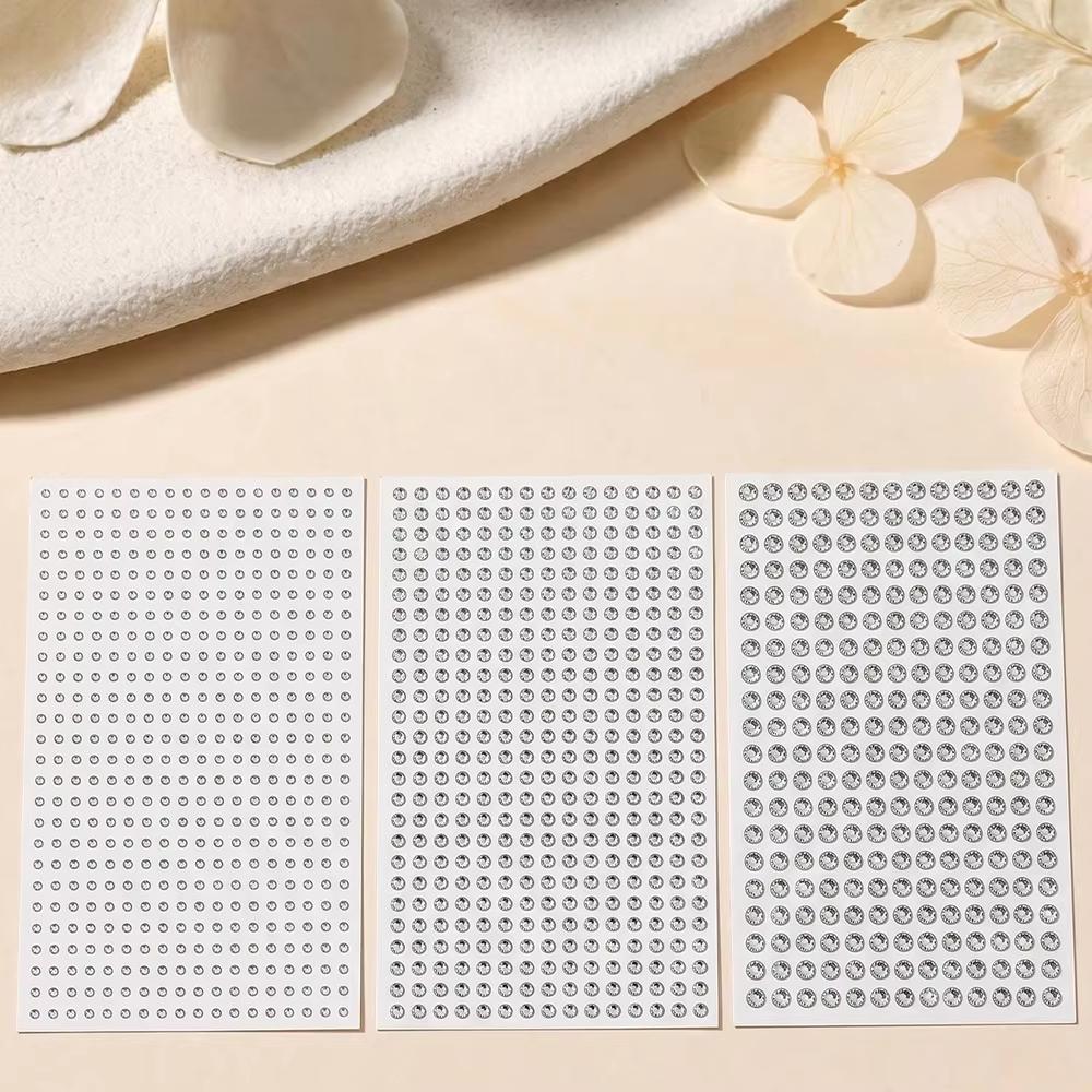 Fake Nose Rings Face Gems Hair - Body Jewelry Stickers ulasan dan harga