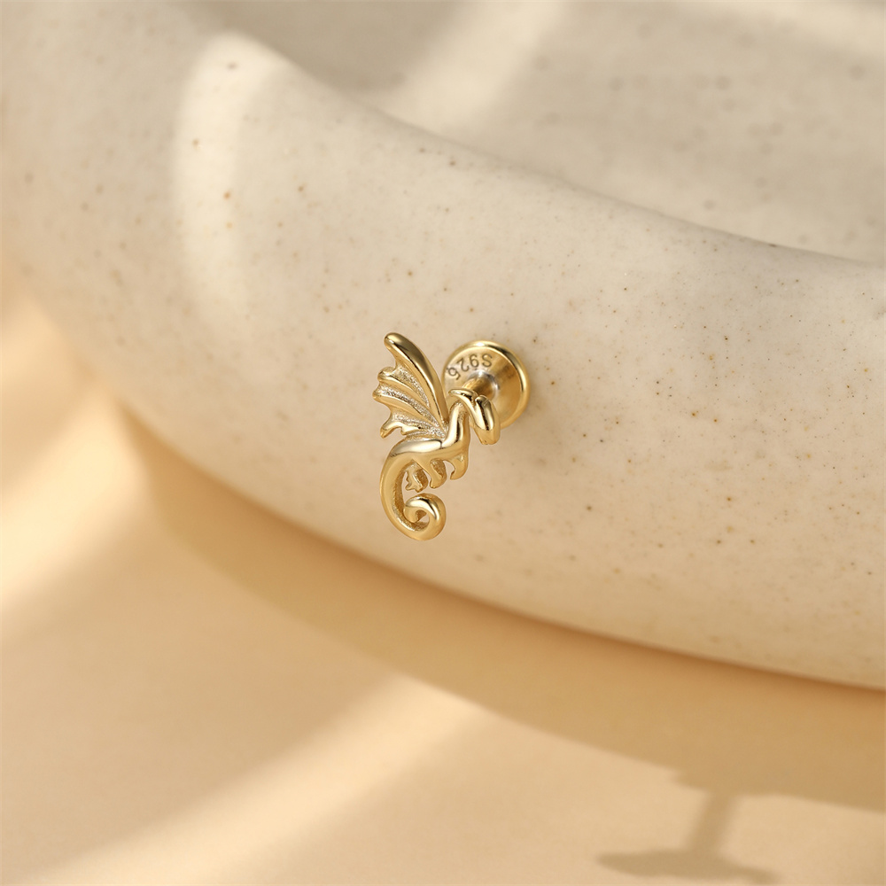 CANNER 925 Sterling Silver Fly - Body Jewelry Ear Piercing ulasan dan harga