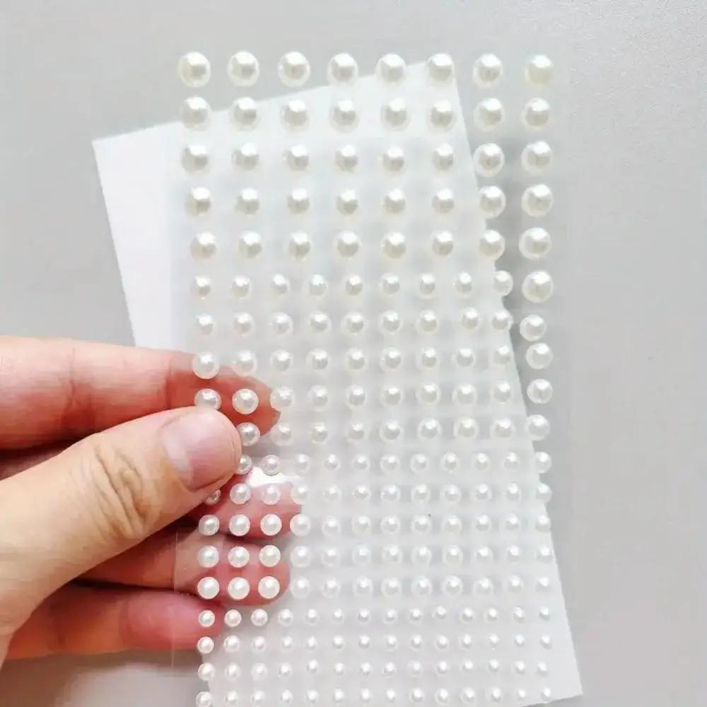 White ABS plastic pearl sticke - Body Jewelry Stickers ulasan dan harga
