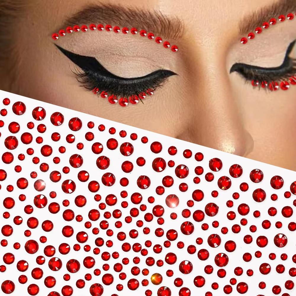 1sheet White Pearl Rhinestones - Body Jewelry Stickers ulasan dan harga