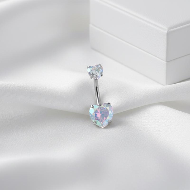 Stainless Steel Crystal Belly  - Body Jewelry Tunnels ulasan dan harga