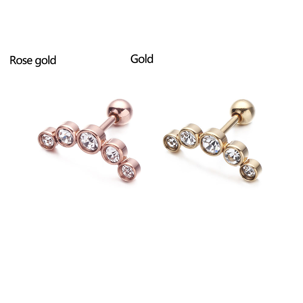 1Pcs Fashion 16G Stainless Ste - Body Jewelry And Earrings ulasan dan harga