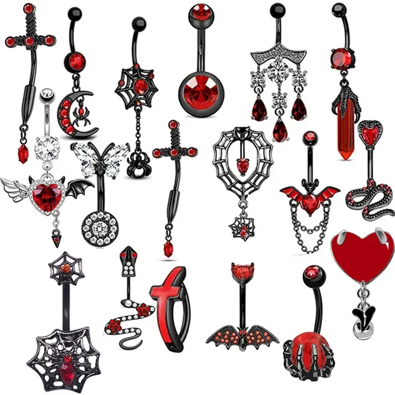 Personality Heart-shaped Navel - Body Jewelry Hot ulasan dan harga