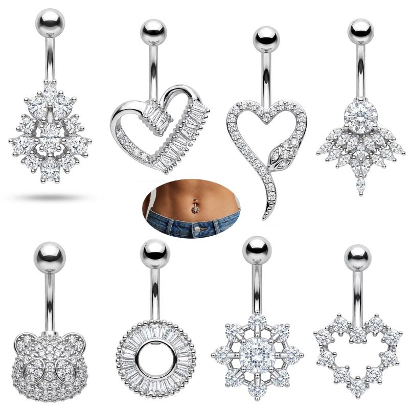 Butterfly Flower Belly Button  - Body Jewelry Tunnels ulasan dan harga