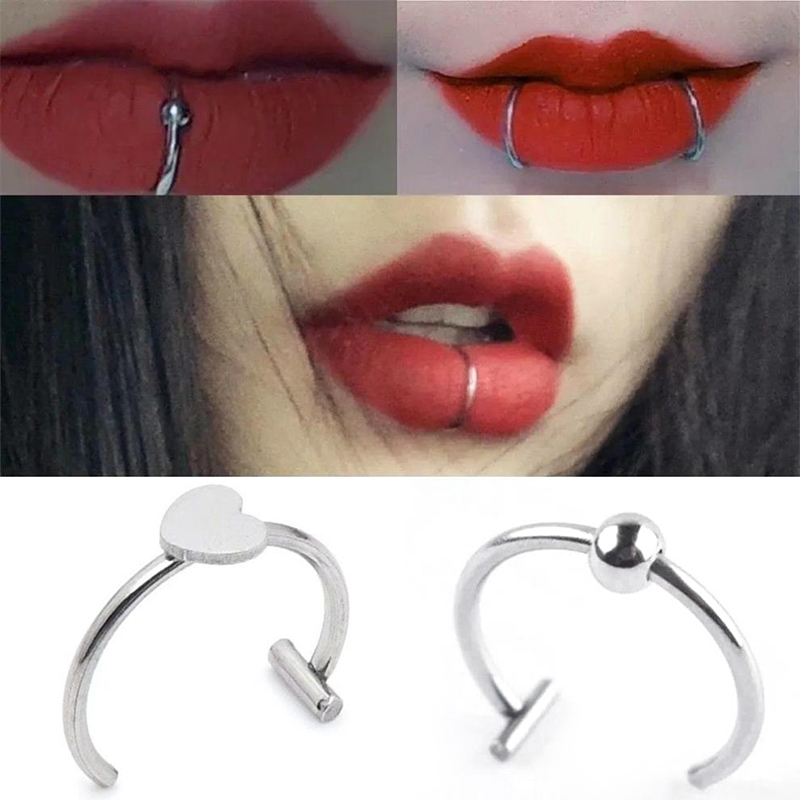 1Pc Stainless Steel Fake Nose  - Body Jewelry And Earrings ulasan dan harga