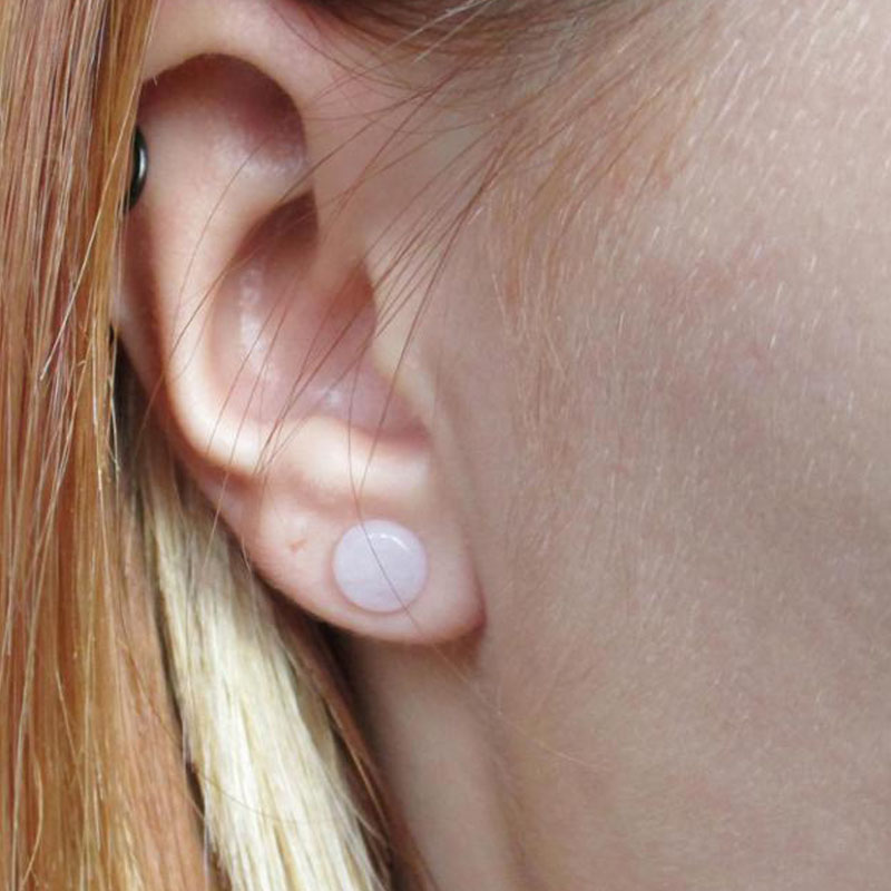 2Pc Pink Quartz Organic Stone  - Body Jewelry Plus ulasan dan harga