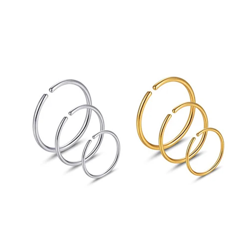 6pcs/lot Hypoallergenic Nose R - Body Jewelry And Earrings ulasan dan harga