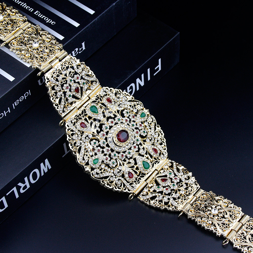 Sunspicems Wide Morocco Belt F - Body Jewelry Gold ulasan dan harga