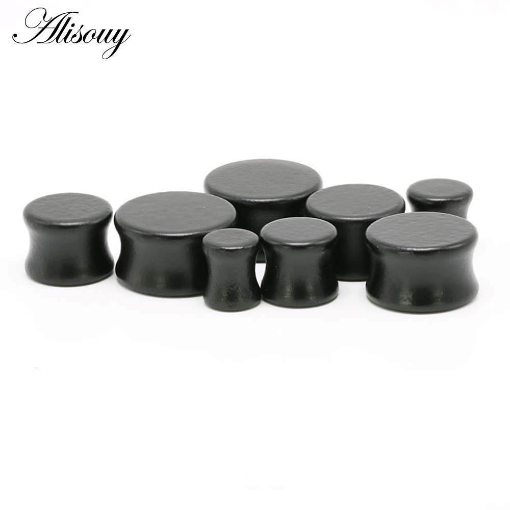 1PC Fashion Ear Plugs Wood Fle - Body Jewelry Tunnels ulasan dan harga