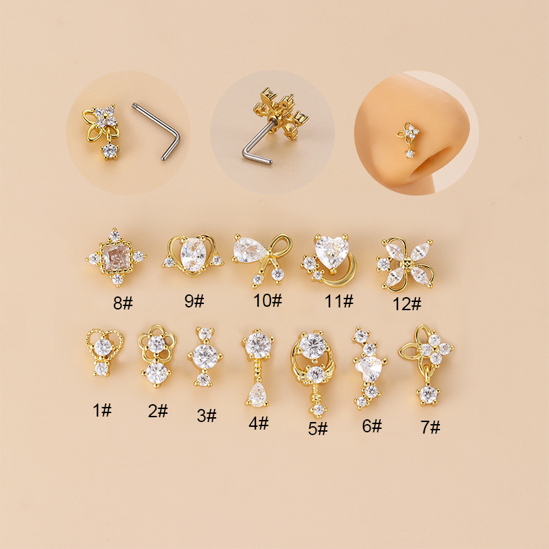 1PC 20G 316L Surgical Stainles - Body Jewelry Indian ulasan dan harga