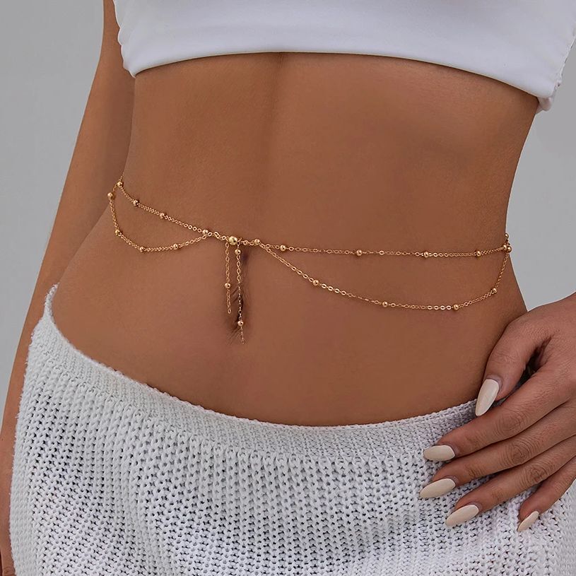 KunJoe Multilayer Gold Color T - Body Jewelry Gold ulasan dan harga