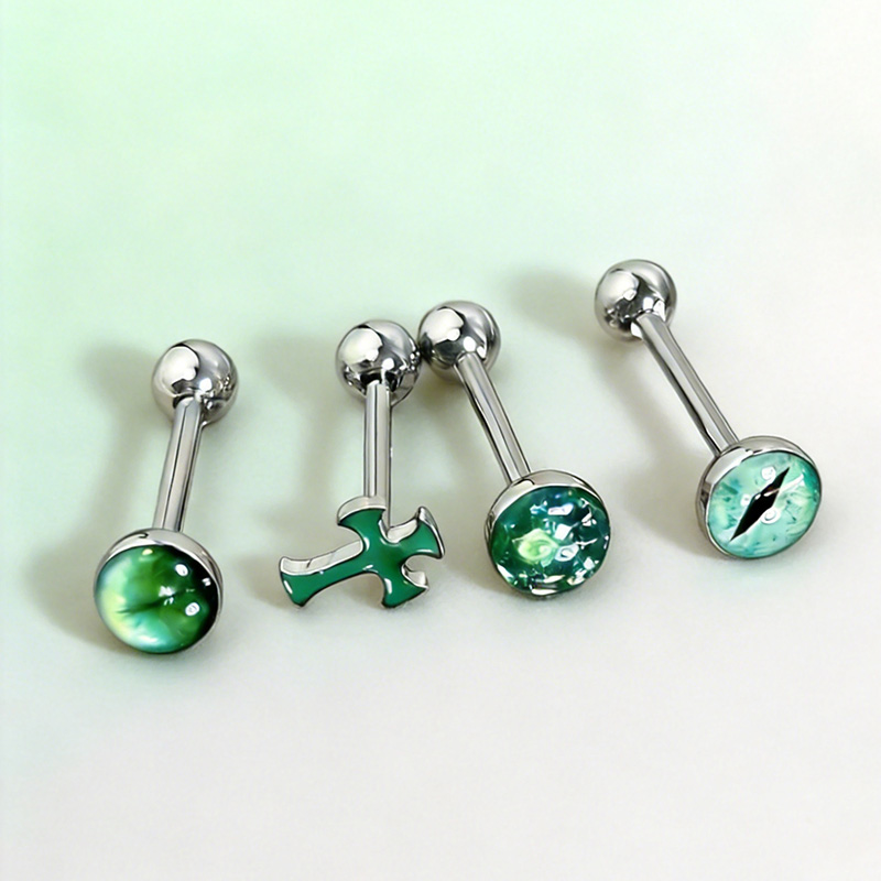 1Pc High-Quality Trendy Green  - Body Jewelry Hot ulasan dan harga