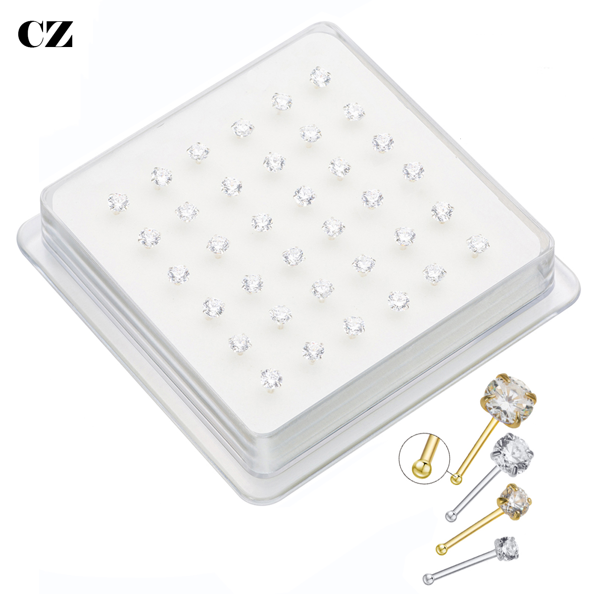 36Pcs/Pack 925 Sterling Silver - Body Jewelry Indian ulasan dan harga