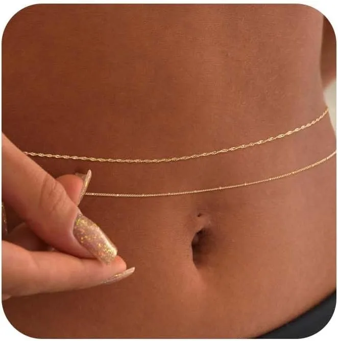 14k Gold Plated 26-33Inch Adju - Body Jewelry Gold ulasan dan harga