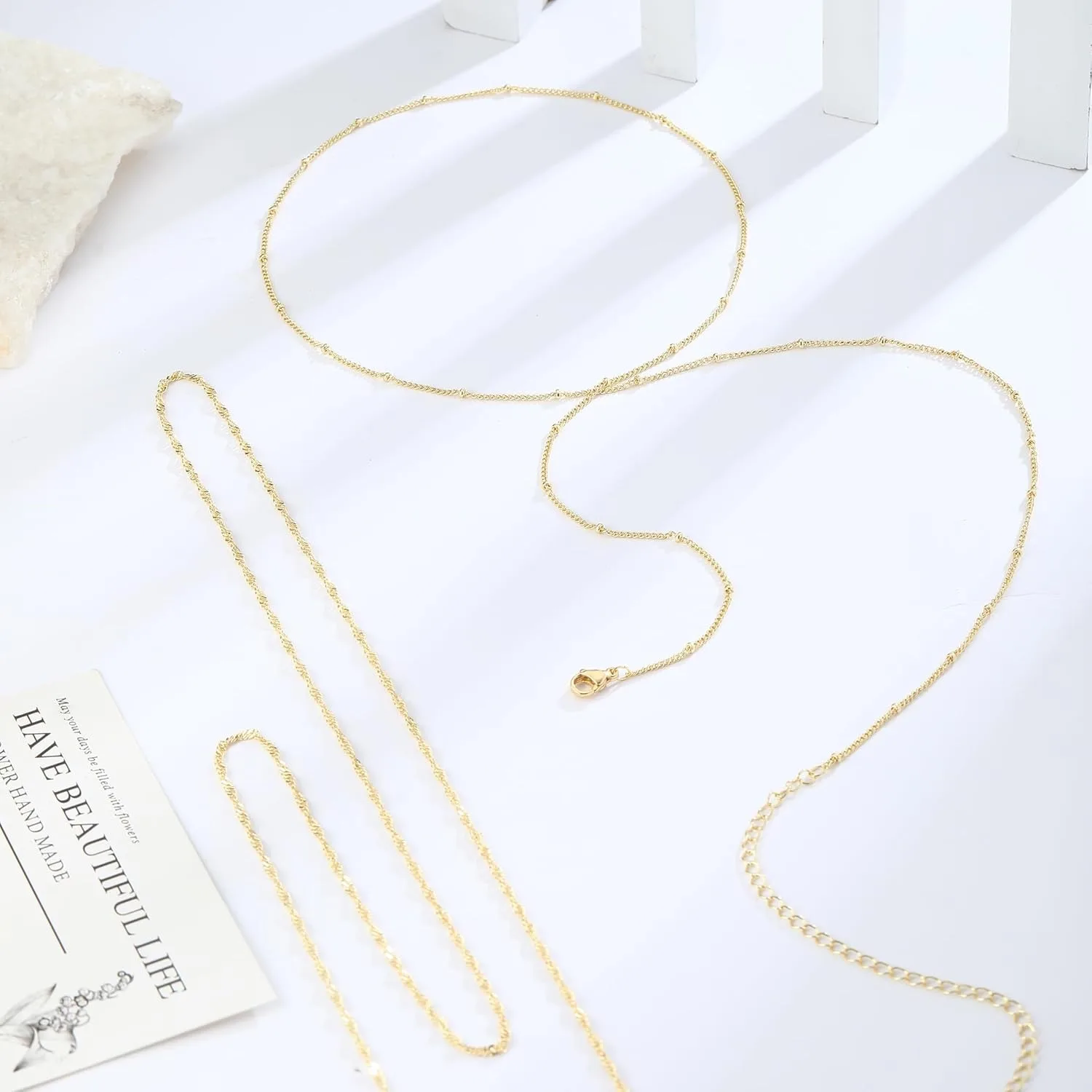 14k Gold Plated 26-33Inch Adju - Body Jewelry Gold ulasan dan harga