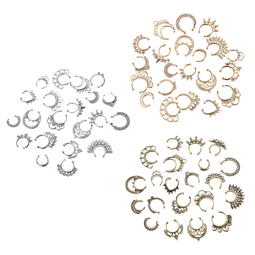 Hot Sale 21/3PCS Nose Fake Sep - Body Jewelry Hot ulasan dan harga