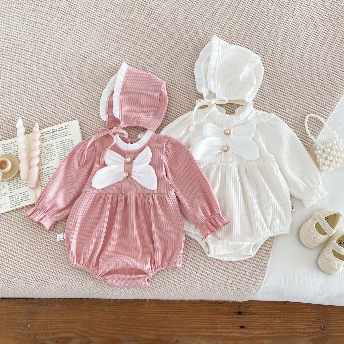 Autumn  Baby Romper with Hat B - Body Jewelry Plus ulasan dan harga